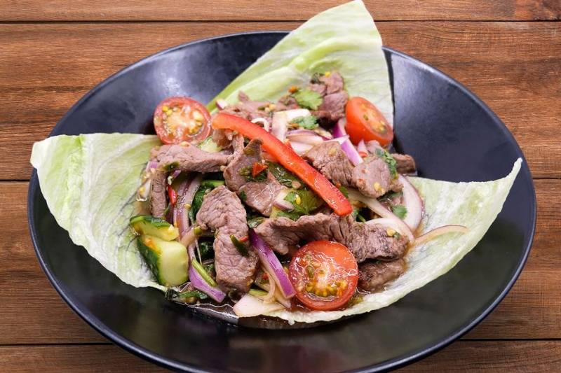 SIRLOIN BEEF SALAD (SPICY) Gluten Free